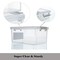 Citylife 1.3 QT 10 Pack Small Storage Bins Plastic Storage Container Stackable Box with Lids for Organizing, Clear White